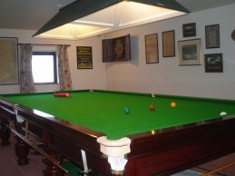 Relax with a game of snooker or billiards